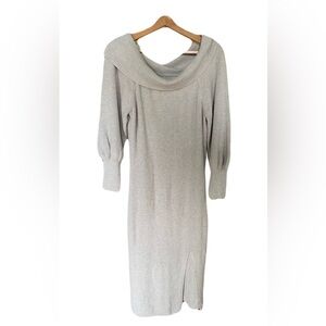 Abercrombie and Fitch Fall Knit Dress-Beige-XLP